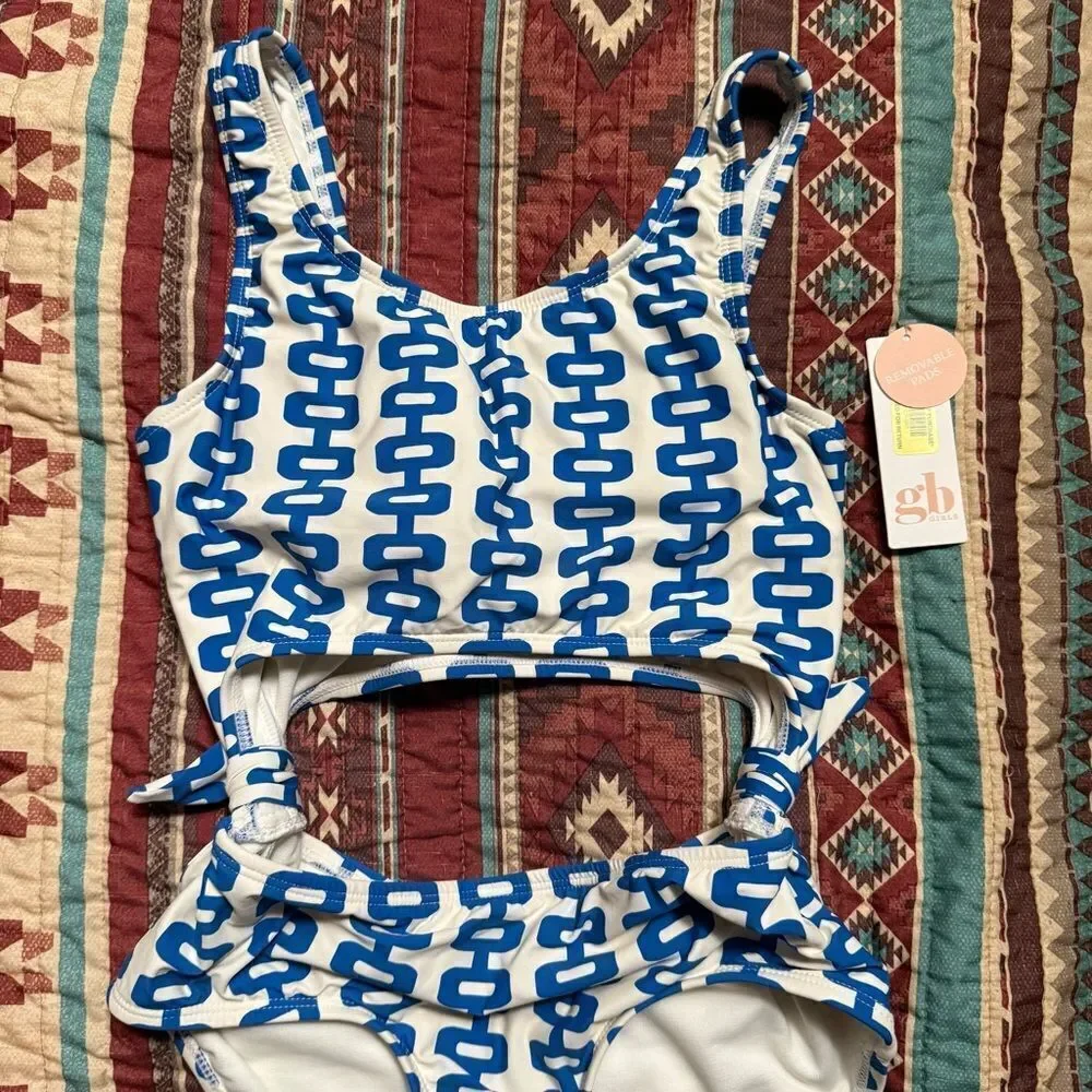 NWT GB girls one piece bathing suit size 14 girls